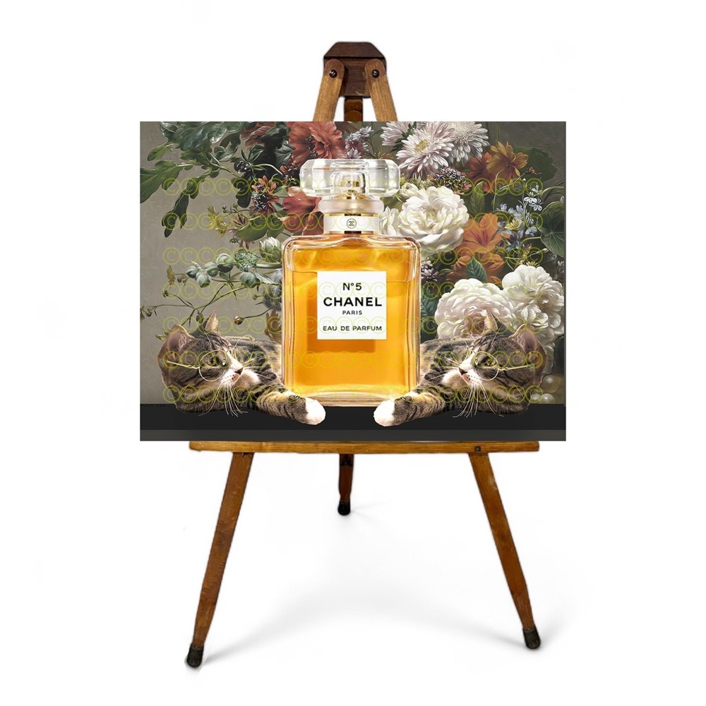 Original Limited Edition Luxury Brand Inspired Art Collage The Twins Metal Print